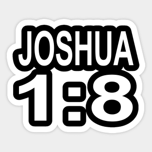 Meditate in the Word - Joshua 1:8 Sticker